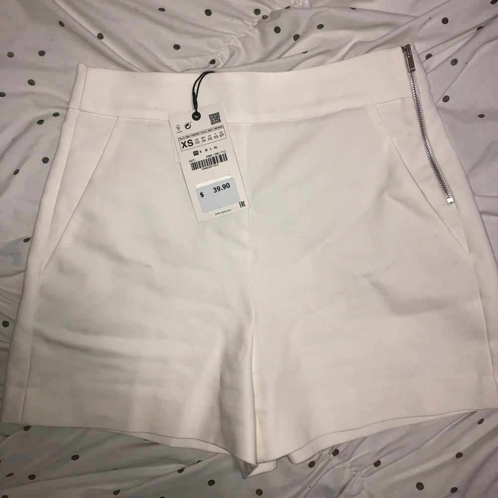 Zara White Shorts